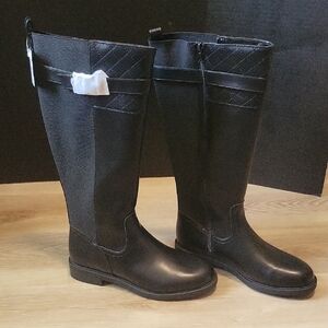 St John Bay Black Women's Riding Boots Size 9.5